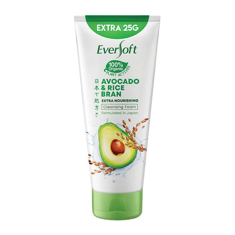 Eversoft Avocado & Rice Bran Cleansing Foam 195g