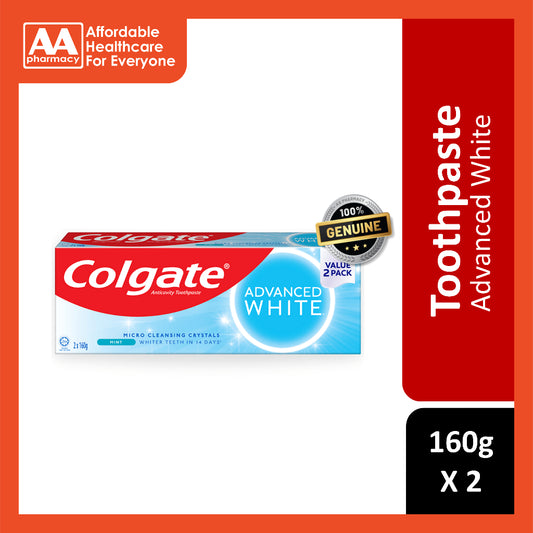 Colgate Advanced White Toothpaste 160gx2