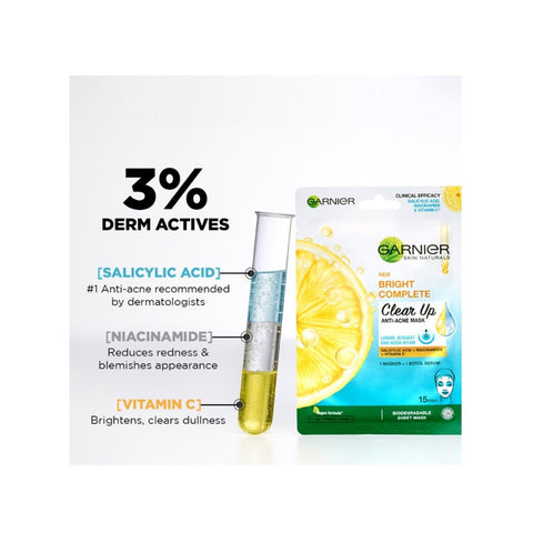 Garnier Bright Complete Clear Up Anti-Acne Mask