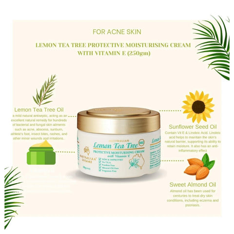 [CLEARANCE] [EXP 09/2025] G&M Australian Lemon Tea Tree Protective Moisturizing Cream with Vitamin E 250g