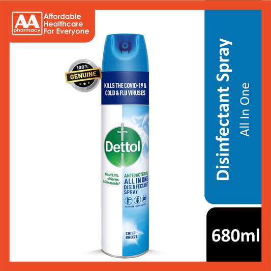 Dettol Disinfectant Spray 680ml Crisp Breeze