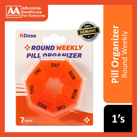 A-Dose 7 Day Pill Box (Round) 1's