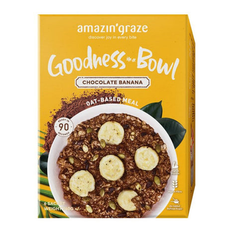 Amazin' Graze Goodness Bowl Chocolate Banana 6x40g