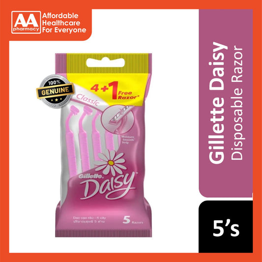 Gillette Women Daisy Classic Disposable Razor 4+1's