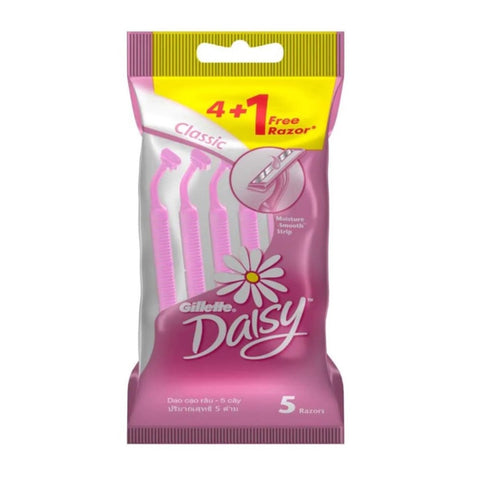 Gillette Women Daisy Classic Disposable Razor 4+1's