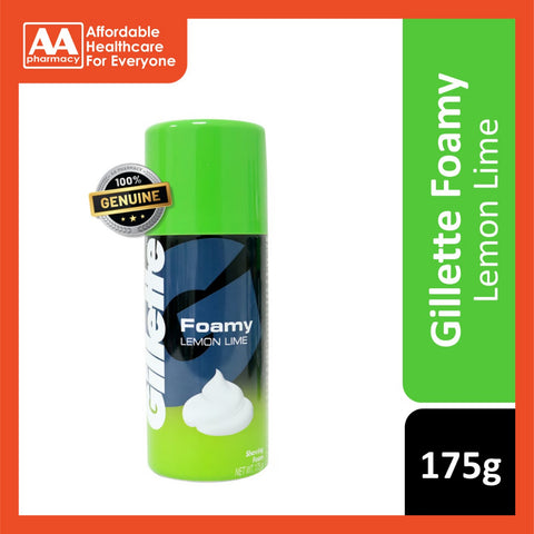 Gillette Foamy Lemon Lime Shaving Cream 175g