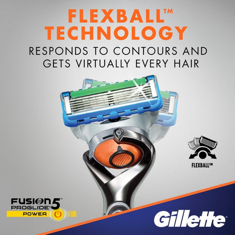 Gillette Fusion Proglide Power Flexball Razor