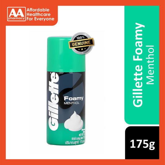 Gillette Foamy Menthol Shaving Foam 175g