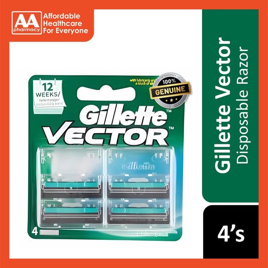 Gillette Vector Razor Plus Cart 4's