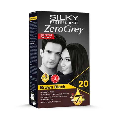 Silky Zero Grey 20 Brown Black