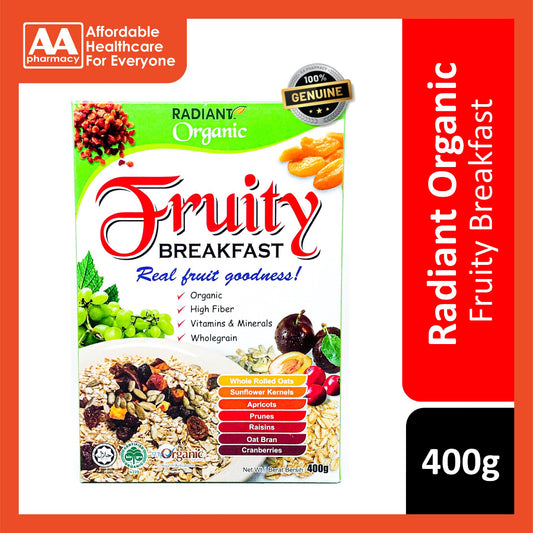 [CLEARANCE] [DENTED BOX] [EXP 03/2025 AND ABOVE] Radiant Organic Fruity Breakfast 400g