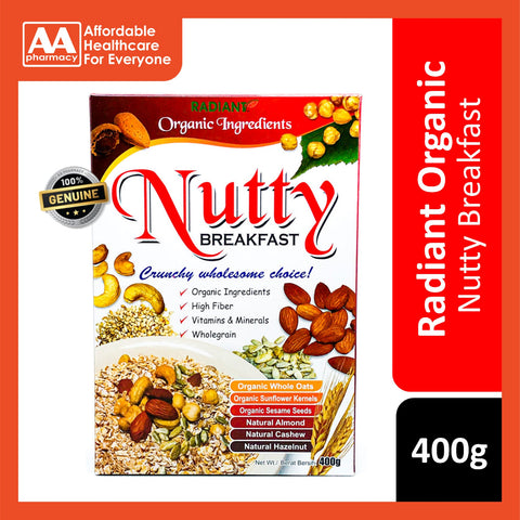 [CLEARANCE] [DENTED BOX] [EXP 06/2025 AND ABOVE] Radiant Organic Nutty Breakfast 400g