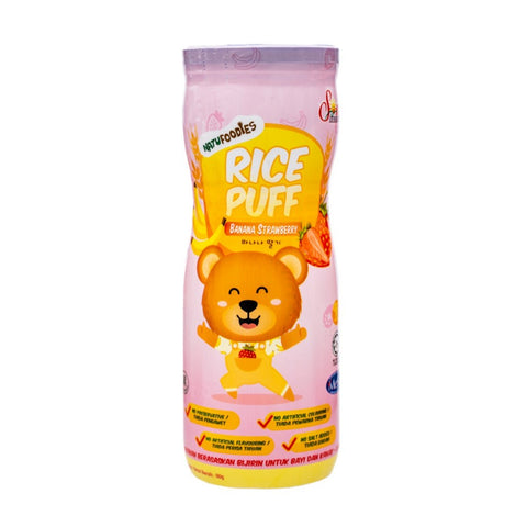 Natufoodies Rice Puff Banana Strawberry 60g