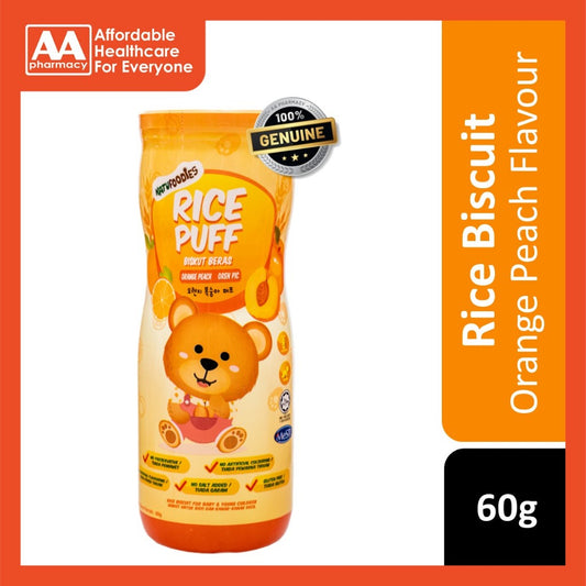 Natufoodies Rice Puff Orange Peach 60g