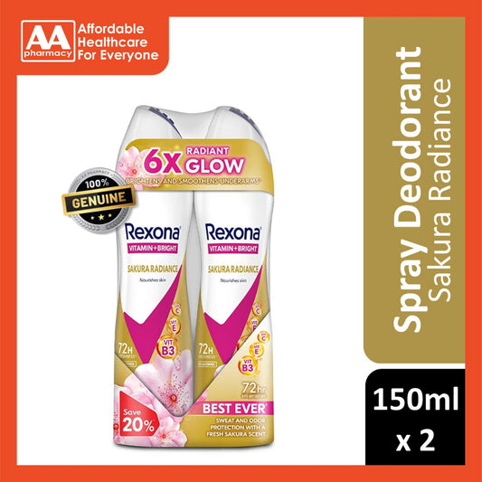 Rexona Women Spray 135mlx2 - Fresh Sakura