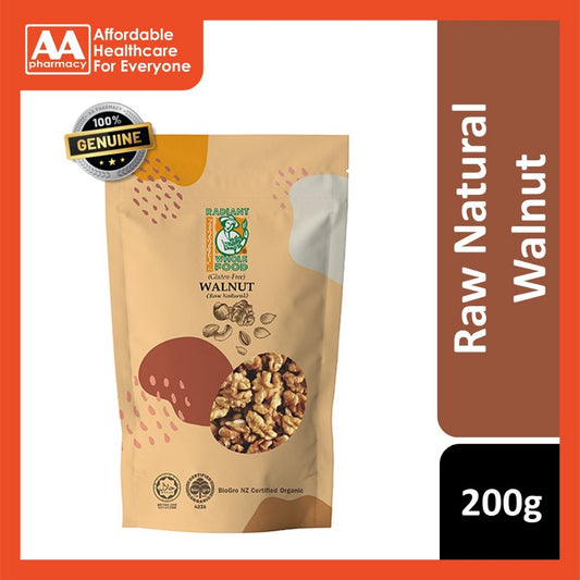 Radiant Raw Natural Walnut 200g