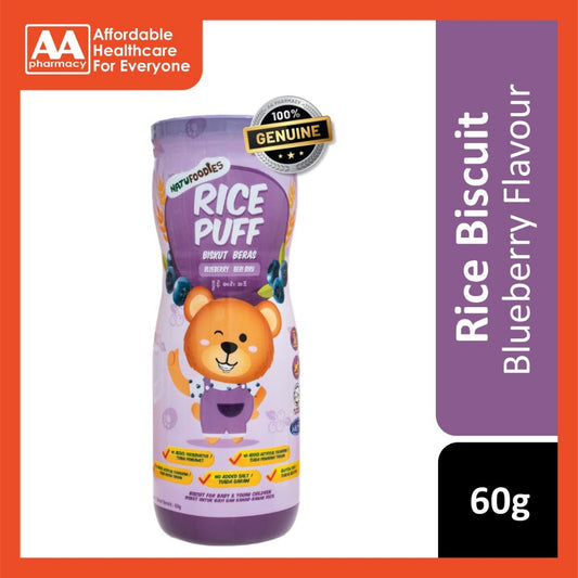 Natufoodies Rice Puff Blueberry 60g