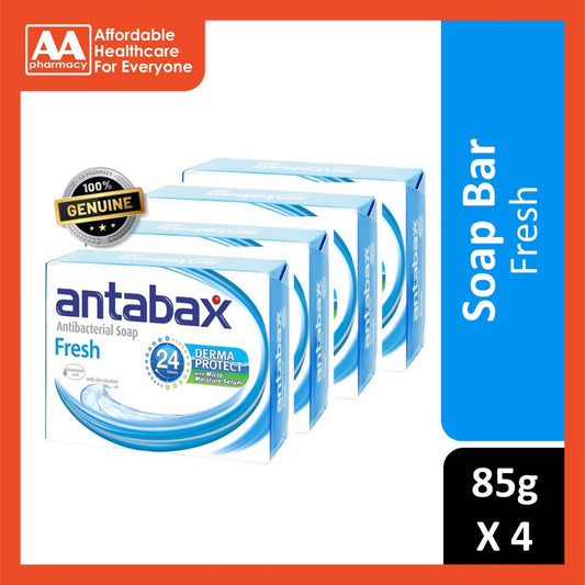 Antabax Antibacterial Bar Soap 4x75g (Fresh)