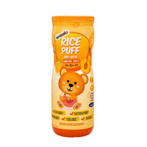 Natufoodies Rice Puff Orange Peach 60g