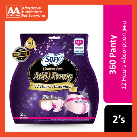 Sofy Comfort Night 360 Panty M-L 2's