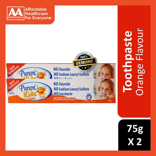 Pureen Kids Toothpaste Orange 2 x 75g