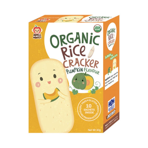 Apple Monkey Rice Cracker-Pumpkin 30g