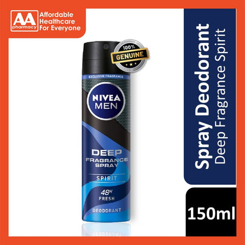 Nivea Deodorant Men Deep Fragrance Spirit Spray 150ml