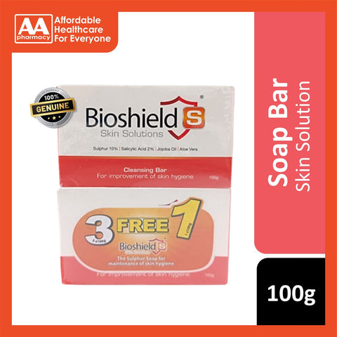 Bioshields Skin Solution Bar Soap 100g (Buy 3 Free 1)