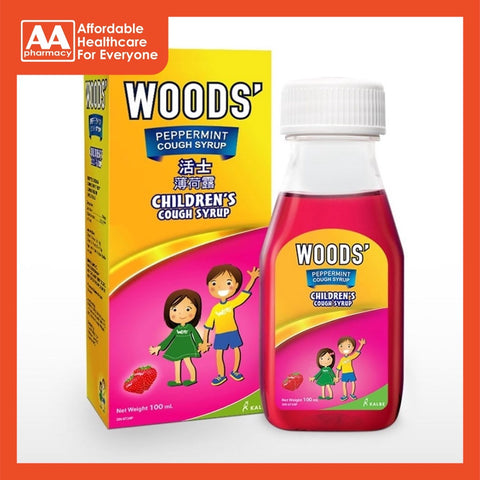 Woods' Cough Syrup Children 100mL (Strawberry)