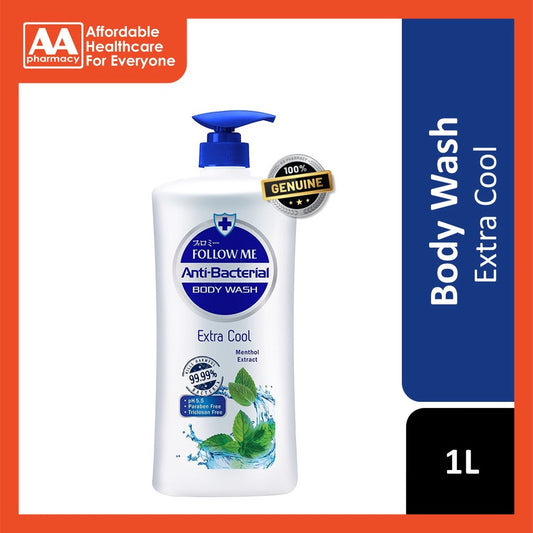 Follow Me Anti-Bacterial Body Wash 1L (Extra Cool)