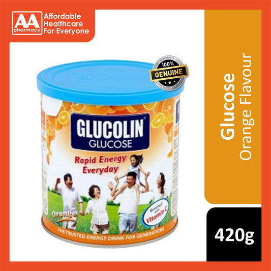 Glucolin Glucose Drink 420g (Orange Flavour)