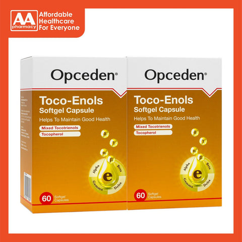 Opceden Toco-Enols 440mg Softgel Capsule 2X60's (Twinpack) (Halal)