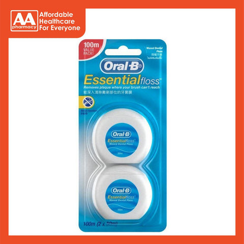 Oral-B Essentiale Floss Waxed 50M X2