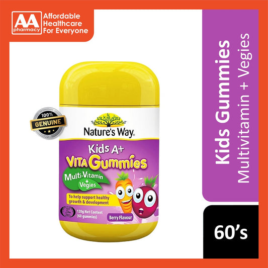 Nature’s Way Kids A+ VitaGummies Multivitamin + Vegies Gummies 60's