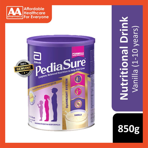 Pediasure Gain Growth 1-10 Years Old - Vanilla (850g)