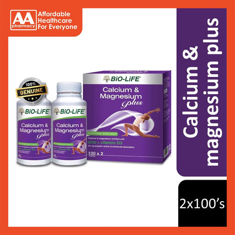 Bio-Life Calcium & Magnesium Plus Tablet 2x100's