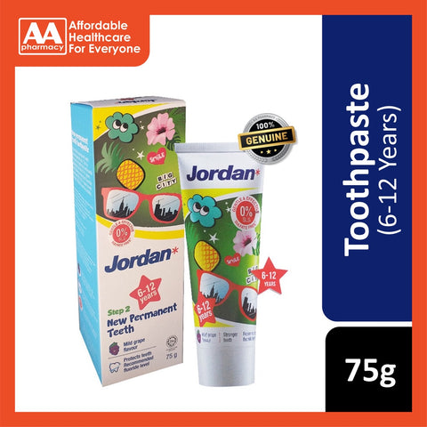 Jordan Toothpaste Step 2 (6 - 12 Years) 75g - Grape