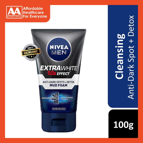 Nivea For Men Extra White Mud Cleansing Foam 100g