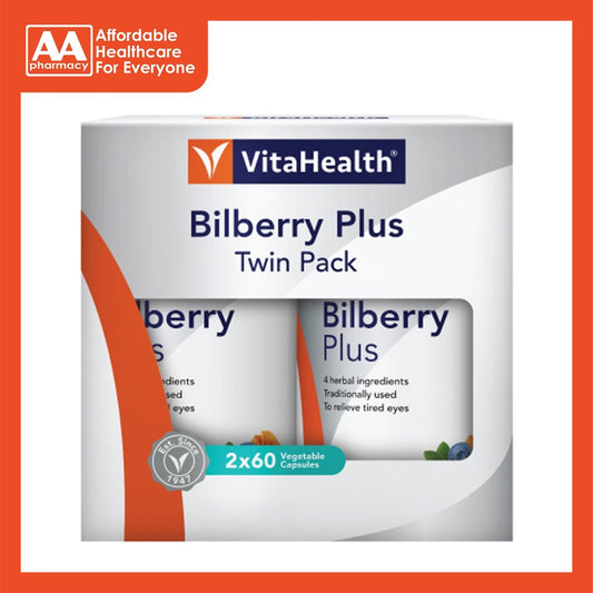 Vitahealth Bilberry & Marigold Plus Vegecapsule 2x60's