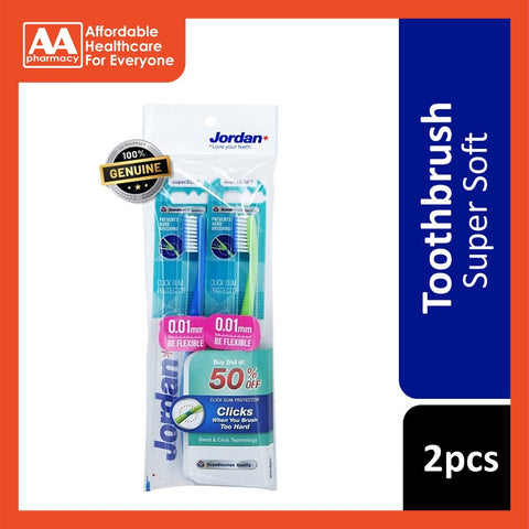 Jordan Toothbrush Click Gum Protector Super Soft (Twinpack)