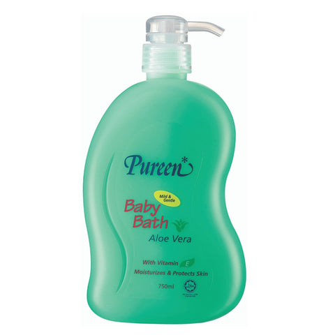 Pureen Baby Bath Aloe Vera With Vitamin E 750mL