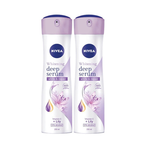 Nivea Deodorant Female Lily Spray Twin Pack 2x150mL