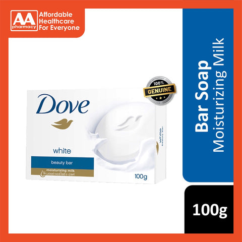 Dove White Beauty Bar Soap 100g - Moisturizing Milk