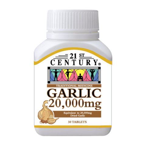 21st Century Garlic 20,000mg Tablet 30's