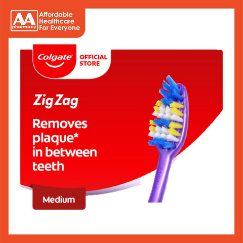 Colgate Toothbrushes Zig Zag Buy 2 Free 1 (Soft/Medium)