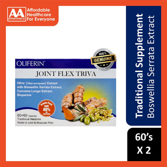 Nutriva Oliferin Joint Flex Triva Capsule (2X60's)