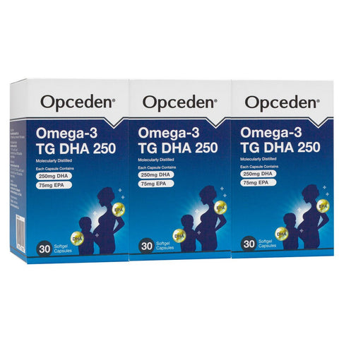 Opceden Omega-3 Tg Dha/Epa 250/75 Capsule 3X30's (B2F1) (Halal)