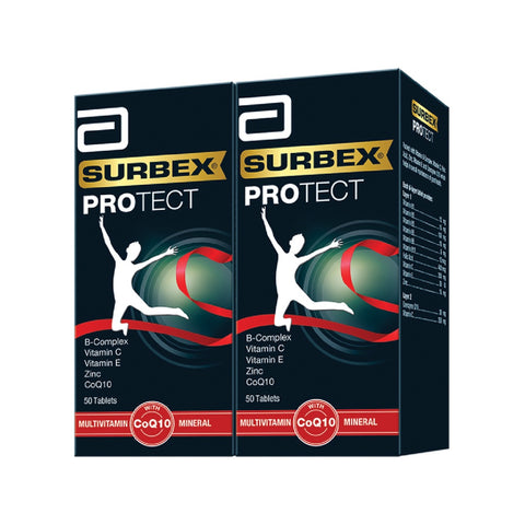 Surbex Protect 2x50's - Vitamin B Complex, Zinc, Vitamin C & CoQ10