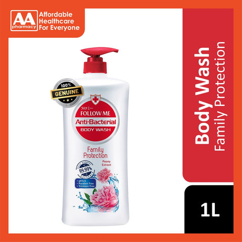 Follow Me Anti-Bacterial Body Wash 1L (Family Protection)