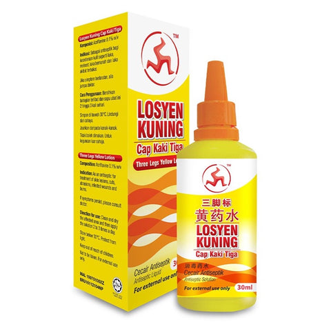 3 Legs Acriflavine Yellow Lotion 30mL (Dropper Bottle)